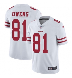Nike 49ers #81 Terrell Owens White Youth Stitched NFL Vapor Untouchable Limited Jersey