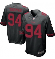 Nike 49ers #94 Solomon Thomas Black Alternate Youth Stitched NFL Elite Jersey