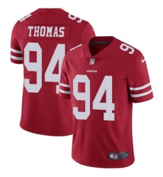 Nike 49ers #94 Solomon Thomas Red Team Color Youth Stitched NFL Vapor Untouchable Limited Jersey