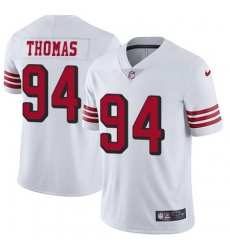Nike 49ers #94 Solomon Thomas White Rush Youth Stitched NFL Vapor Untouchable Limited Jersey