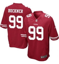 Nike 49ers #99 DeForest Buckner Red Team Color Youth Stitched NFL Elite Jersey