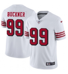 Nike 49ers #99 DeForest Buckner White Rush Youth Stitched NFL Vapor Untouchable Limited Jersey