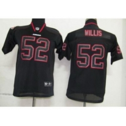 Nike Youth San Francisco 49ers #52 Patrick Willis black jerseys[Lights out]