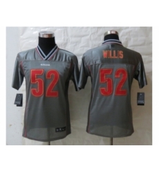 Nike Youth San Francisco 49ers #52 Willis Grey Jerseys(Vapor)