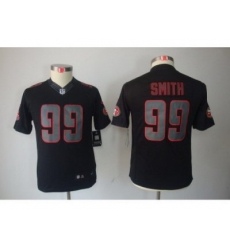 Nike Youth San Francisco 49ers #99 Aldon Smith Black Jerseys(Impact Limited)