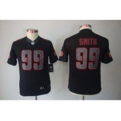 Nike Youth San Francisco 49ers #99 Aldon Smith Black Jerseys(Impact Limited)