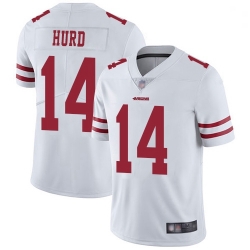 Youth 49ers 14 Jalen Hurd White Stitched Football Vapor Untouchable Limited Jersey
