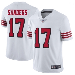 Youth 49ers 17 Emmanuel Sanders White Rush Stitched Football Vapor Untouchable Limited Jersey