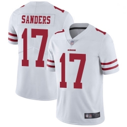 Youth 49ers 17 Emmanuel Sanders White Stitched Football Vapor Untouchable Limited Jersey