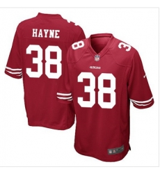 Youth NEW 49ers #38 Jarryd Hayne Red Team Color Stitched NFL Elite Jersey