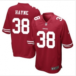 Youth NEW 49ers #38 Jarryd Hayne Red Team Color Stitched NFL Elite Jersey