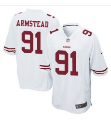 Youth NEW 49ers #91 Arik Armstead White Stitched NFL Elite Jersey