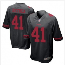 Youth NEW San Francisco 49ers #41 Antoine Bethea Black Alternate Stitched NFL Elite Jersey