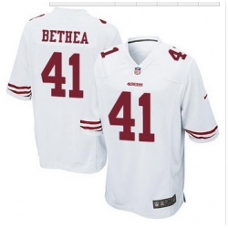 Youth NEW San Francisco 49ers #41 Antoine Bethea White Stitched NFL Elite Jersey