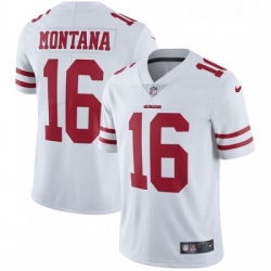 Youth Nike San Francisco 49ers 16 Joe Montana Elite White NFL Jersey