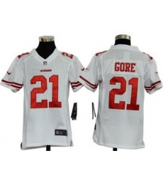 Youth Nike San Francisco 49ers 21# Gore Authentic White Jersey