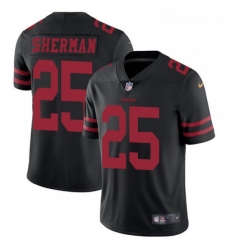 Youth Nike San Francisco 49ers 25 Richard Sherman Black Vapor Untouchable Elite Player NFL Jersey