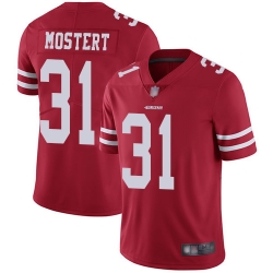 Youth Nike San Francisco 49ers 31 Raheem Mostert Red Team Color Vapor Untouchable Limited Player NFL Jersey