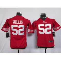 Youth Nike San Francisco 49ers #52 Patrick Willis Red Nike NFL Jerseys