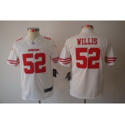 Youth Nike San Francisco 49ers 52# Willis White Limited Jerseys