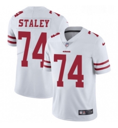 Youth Nike San Francisco 49ers 74 Joe Staley Elite White NFL Jersey