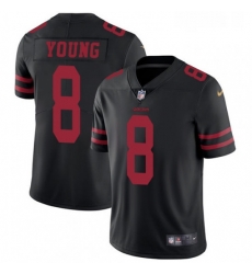Youth Nike San Francisco 49ers 8 Steve Young Black Vapor Untouchable Limited Player NFL Jersey
