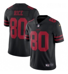 Youth Nike San Francisco 49ers 80 Jerry Rice Black Vapor Untouchable Limited Player NFL Jersey
