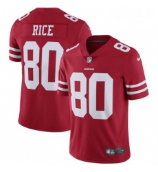 Youth Nike San Francisco 49ers 80 Jerry Rice Elite Red Team Color NFL Jersey