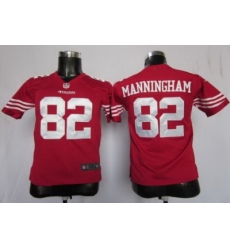 Youth Nike San Francisco 49ers #82 Mario Manningham Red NFL Jerseys