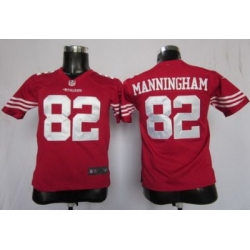 Youth Nike San Francisco 49ers #82 Mario Manningham Red NFL Jerseys