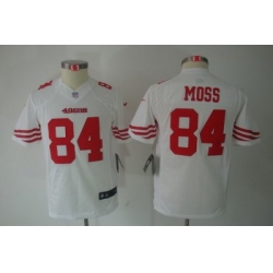 Youth Nike San Francisco 49ers 84 Randy Moss White Limited Jerseys