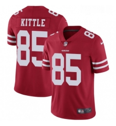 Youth Nike San Francisco 49ers 85 George Kittle Red Team Color Vapor Untouchable Limited Player NFL Jersey