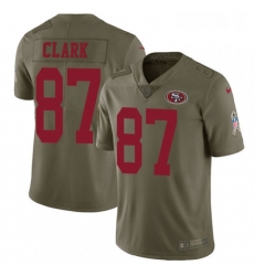 Youth Nike San Francisco 49ers 87 Dwight Clark Limited Olive 2017 Salute to Service NFL Jersey