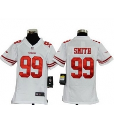 Youth Nike San Francisco 49ers 99# Aldon Smith Game White Color Jersey (S-XL)