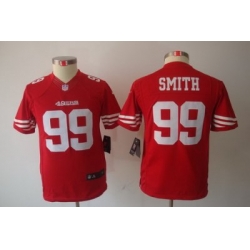 Youth Nike San Francisco 49ers 99# Aldon Smith Red Limited Jerseys