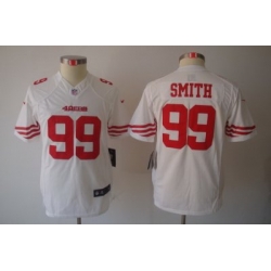 Youth Nike San Francisco 49ers 99# Aldon Smith White Limited Jerseys