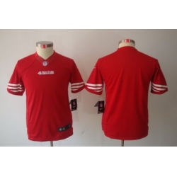 Youth Nike San Francisco 49ers Blank Red Limited Jerseys