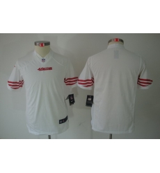Youth Nike San Francisco 49ers Blank White Limited Jerseys