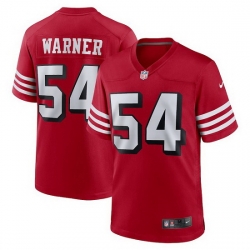Youth Nike San Francisco 49ers Fred Warner 54 Red Rush NFL Jersey