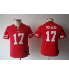Youth Nike nfl san francisco 49ers #17 Jenkins Red jerseys