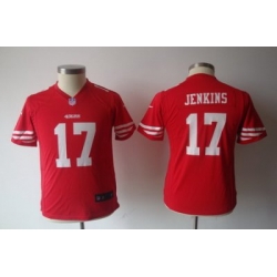 Youth Nike nfl san francisco 49ers #17 Jenkins Red jerseys