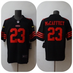 Youth San Francisco 49ers 23 Christian McCaffrey 2022 Black Vapor Untouchable Stitched Jersey