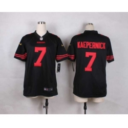 nike youth nfl jerseys san francisco 49ers 7 colin kaepernick black[nike]