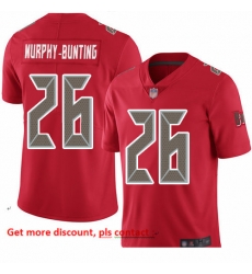 Buccaneers 26 Sean Murphy Bunting Red Men Stitched Football Limited Rush Jersey