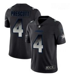 Cowboys 4 Dak Prescott Black Men Stitched Football Vapor Untouchable Limited Smoke Fashion Jersey