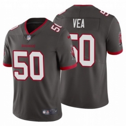 Men Nike Tampa Bay Buccaneers 50 Vita Vea Pewter Alternate Vapor Limited Jersey