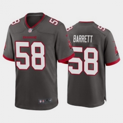 Men Nike Tampa Bay Buccaneers 58 Shaquil Barrett Pewter Alternate Vapor Limited Jersey