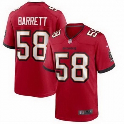 Men Nike Tampa Bay Buccaneers 58 Shaquil Barrett Red Vapor Limited Jersey