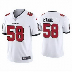 Men Nike Tampa Bay Buccaneers 58 Shaquil Barrett White Vapor Limited Jersey