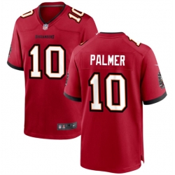 Men Tampa Bay Buccaneers 10 Trey Palmer Red Stitched Game Jersey